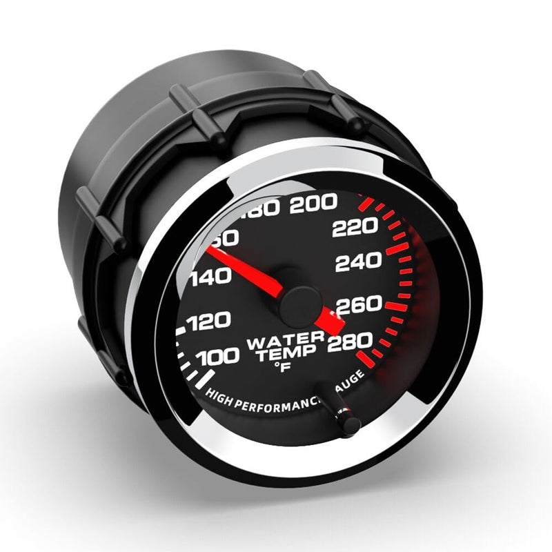 SINCO TECH 2'' 52mm with Water Temperature Gauge 100-280℉ Sensor Kit Car Meter (Water Temp F) - Image 3
